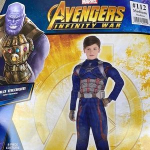 Avengers Infinity War:Captain America Kids Costume! New! Last One!